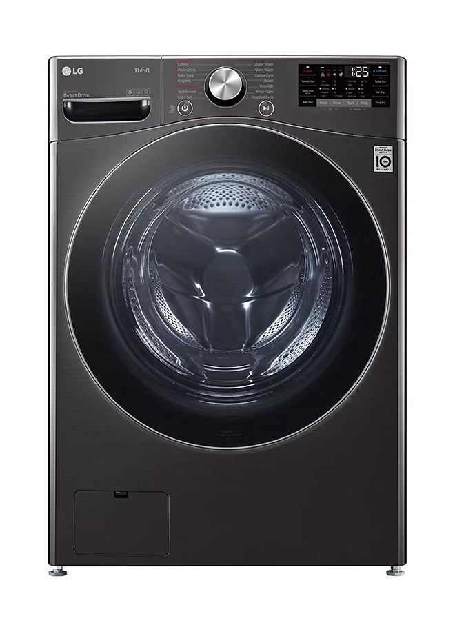 LG - Front Load Washing Machine Wi-Fi WF2111BST Black Steam - Image 1