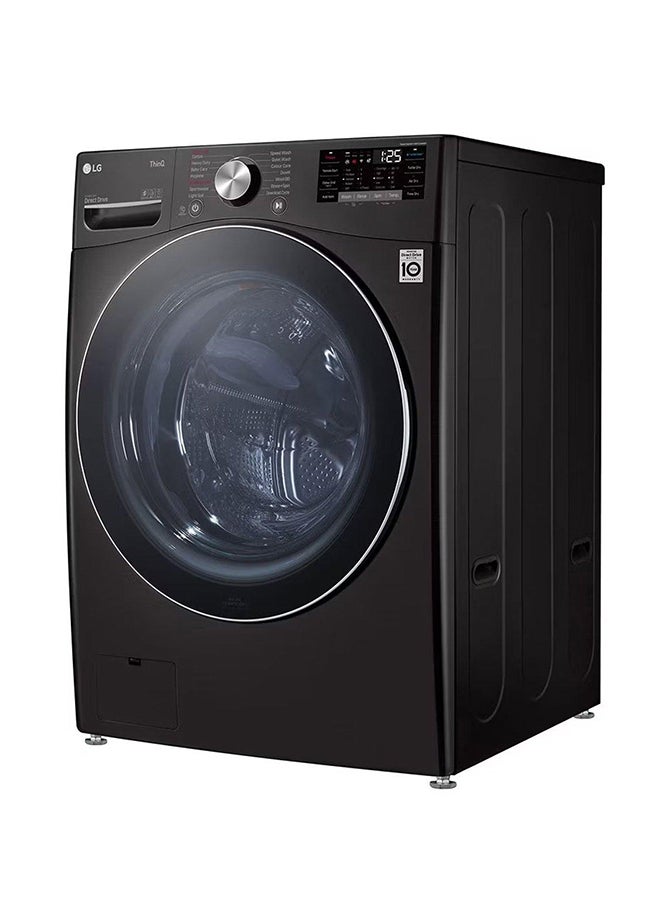LG - Front Load Washing Machine Wi-Fi WF2111BST Black Steam - Image 1