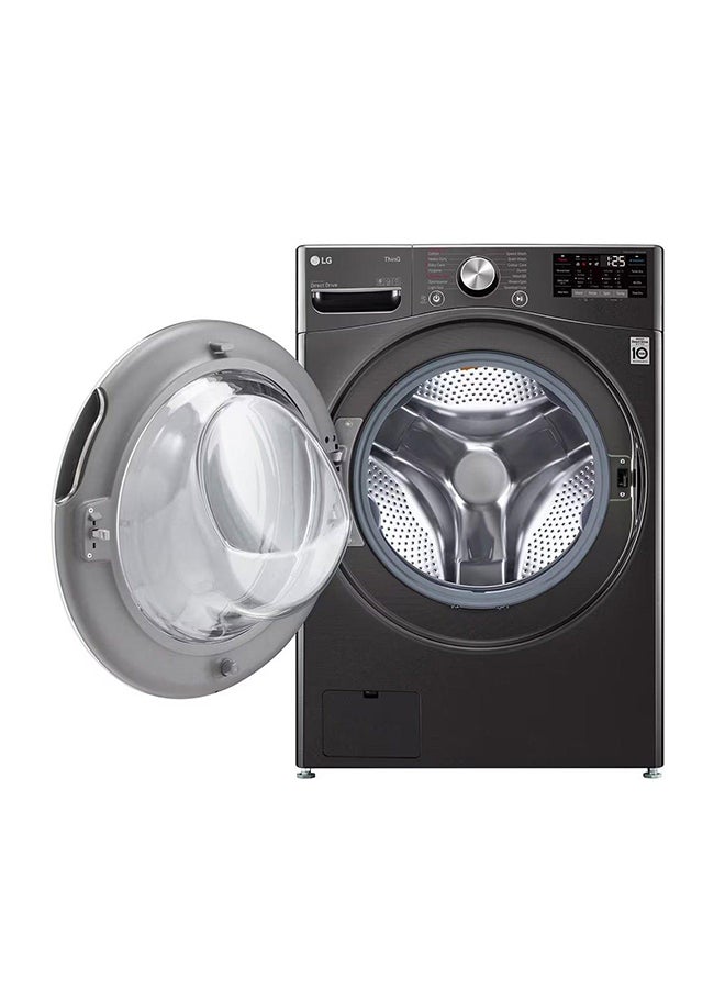 LG - Front Load Washing Machine Wi-Fi WF2111BST Black Steam - Image 1
