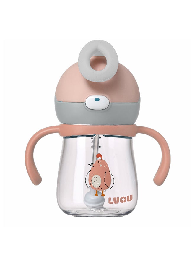 LuQu Cartoon Water Sippy Cup With Non-toxic Material, Unique Design, And Anti-colic - 220 ml 