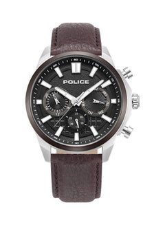 POLICE Men's Chronograph Round Shape Leather Wrist Watch PEWJF0021040 - 44 Mm  - Image 1