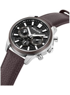 POLICE Men's Chronograph Round Shape Leather Wrist Watch PEWJF0021040 - 44 Mm  - Image 2
