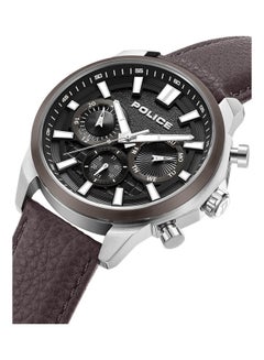 POLICE Men's Chronograph Round Shape Leather Wrist Watch PEWJF0021040 - 44 Mm  - Image 4