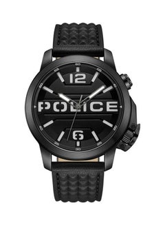 POLICE Men's Analog Round Shape Leather Wrist Watch PEWJD0021701 - 44 Mm  - Image 1