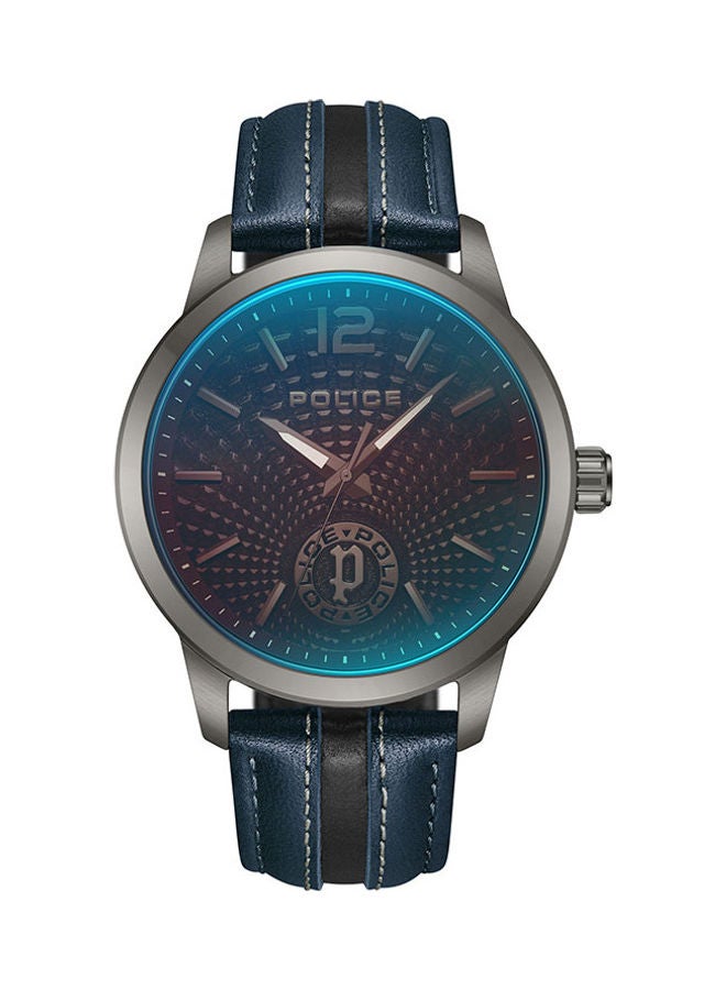 POLICE - Men's Analog Round Shape Leather Wrist Watch PEWJA0021601 - 44 Mm - Image 1
