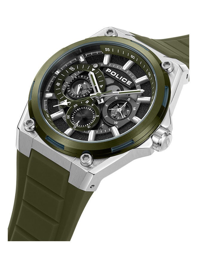 POLICE Men's Chronograph Round Shape Silicone Wrist Watch PEWJQ2203242 - 45 Mm - Image 4