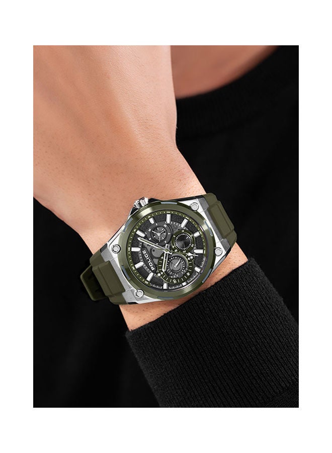 POLICE Men's Chronograph Round Shape Silicone Wrist Watch PEWJQ2203242 - 45 Mm - Image 5