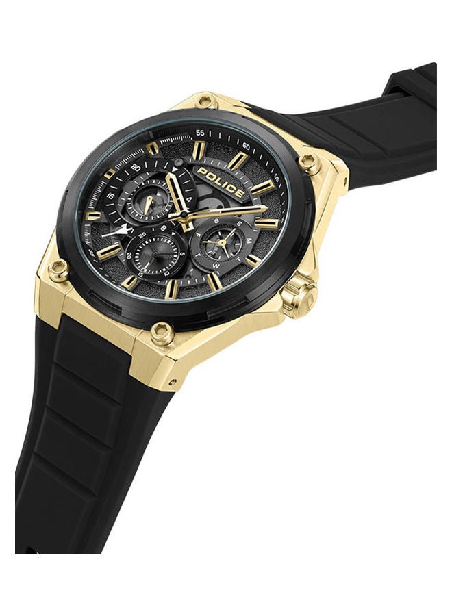 POLICE Men's Chronograph Round Shape Silicone Wrist Watch PEWJQ2203241 - 45 Mm - Image 2