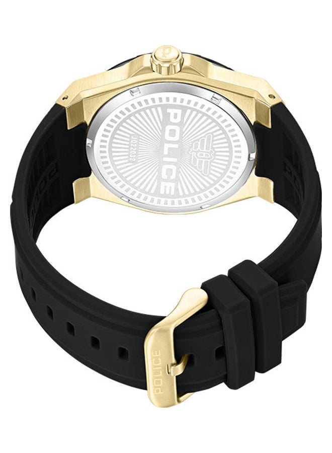 POLICE Men's Chronograph Round Shape Silicone Wrist Watch PEWJQ2203241 - 45 Mm - Image 3