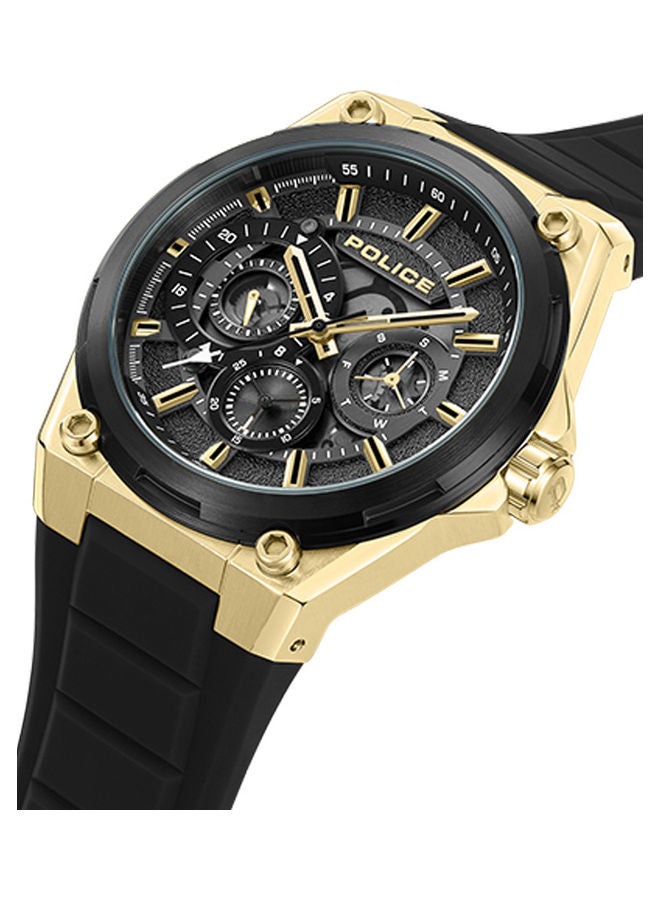 POLICE Men's Chronograph Round Shape Silicone Wrist Watch PEWJQ2203241 - 45 Mm - Image 4