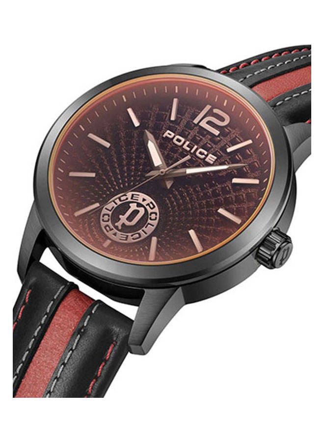 بوليس ساعة يد جلدية دائرية تناظرية PEWJA0021602 - 44 مم - Image 4