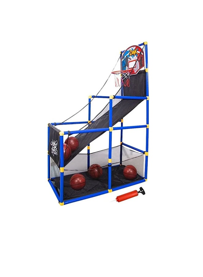 Rock Pow Arcade Game Toy Basketball Hoop Shooting Training System Play Sets With Mini Hoop 6 Balls Pump, Indoor Outdoor Basketball Shoot Sports Toys, Active Gift For Toddlers Kids Boys Girls  - Image 1
