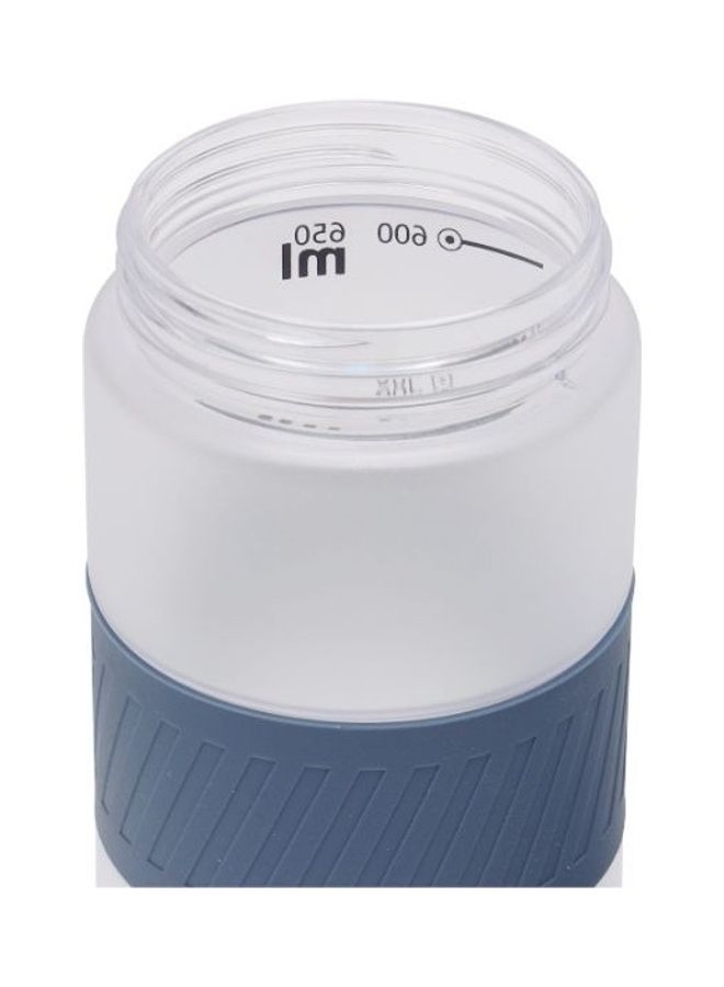 Royalford - Water Bottle With Push Button Cap Blue 650ml - Image 1