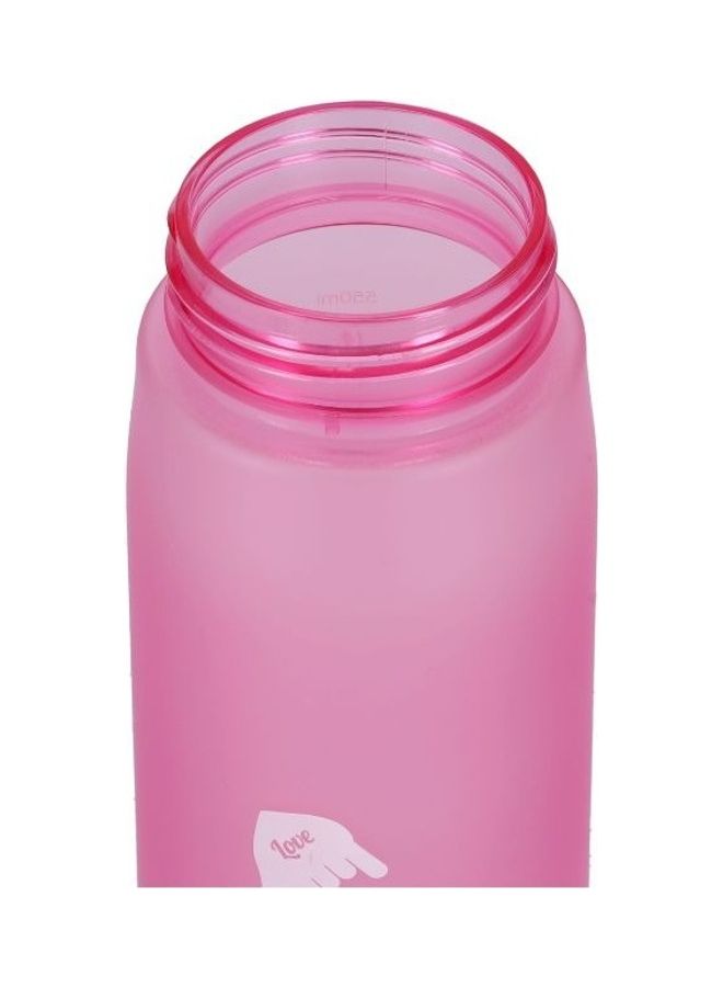 رويال فورد Button Lock Lid With Transparent Body Water Bottle Pink 550ml  - Image 4