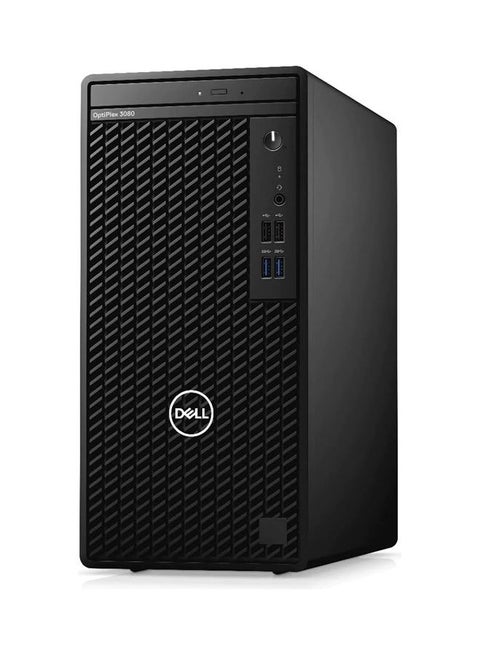 OptiPlex 3080 MT Tower PC, Core i5-10600 Processor/8GB RAM/500GB SSD/Integrated Graphics/Windows 10 Pro Black