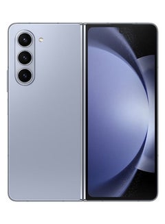 Galaxy Z Fold5 Folding Phone, Android Smartphone, 12GB RAM, 512GB Storage, Extended Battery Life, High Resolution Camera, Icy Blue