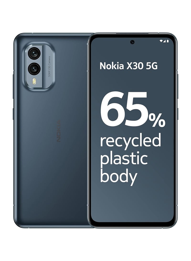 NOKIA - X30 Dual Sim Cloudy Blue 8GB RAM 256GB 5G - Middle East Version - Image 1