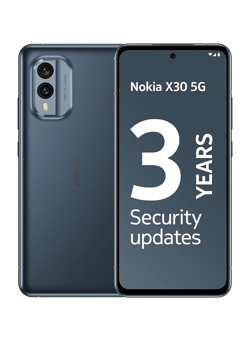 NOKIA - X30 Dual Sim Cloudy Blue 8GB RAM 256GB 5G - Middle East Version - Image 1
