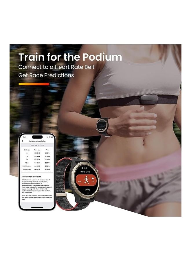 Amazfit Cheetah Pro Smartwatch Running Watch With Chat AI Coaching Run Track Black (Titanium Alloy Bezel)  - Image 5