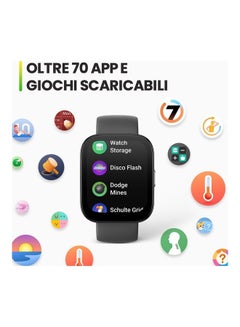 Amazfit Bip 5 Smart Watch Ultra Large Screen, Bluetooth Calling, Alexa Built-In, GPS Tracking, 10-Day Long Battery Life, Health Fitness Tracker With Heart Rate, Blood Oxygen Monitoring Black  - Image 4