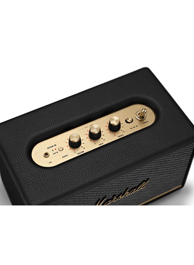 Marshall - Acton III 60W Premium Home Wireless Speaker With Bluetooth 5.2 And Multiple Inputs - Enjoy signature Marshall Sound Black - Image 1