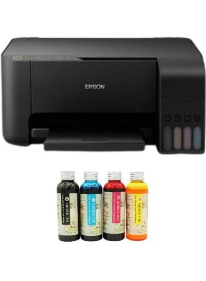 EPSON EcoTank L3250 A4 Wi-Fi All-In-One Tank Printer With Edible Ink Black  - Image 1