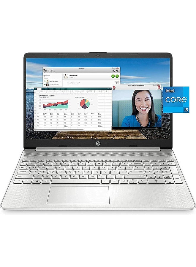 إتش بي - كمبيوتر محمول 15S بشاشة مقاس 15.6 بوصة، ومعالج Core-i7 1255U/ذاكرة وصول عشوائي سعة 16 جيجابايت/محرك أقراص SSD سعة 1 تيرابايت/نظام تشغيل Windows 11 مع حقيبة ظهر Delta Y4A67LA مقاس 15.6 بوصة + ماوس لاسلكي - Image 1