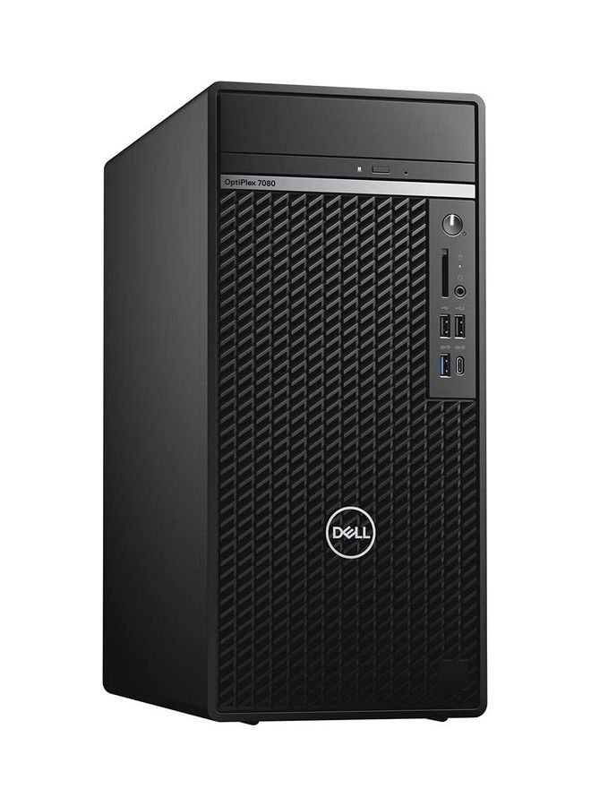DELL - OptiPlex 7080 MT Tower PC, Core i5-10500 Processor/16GB RAM/512GB SSD/Integrated Graphics/Windows 10 Pro Black - Image 1