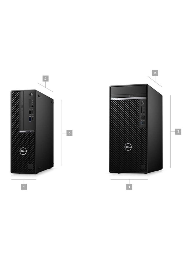 DELL - OptiPlex 7080 MT Tower PC, Core i5-10500 Processor/16GB RAM/512GB SSD/Integrated Graphics/Windows 10 Pro Black - Image 1