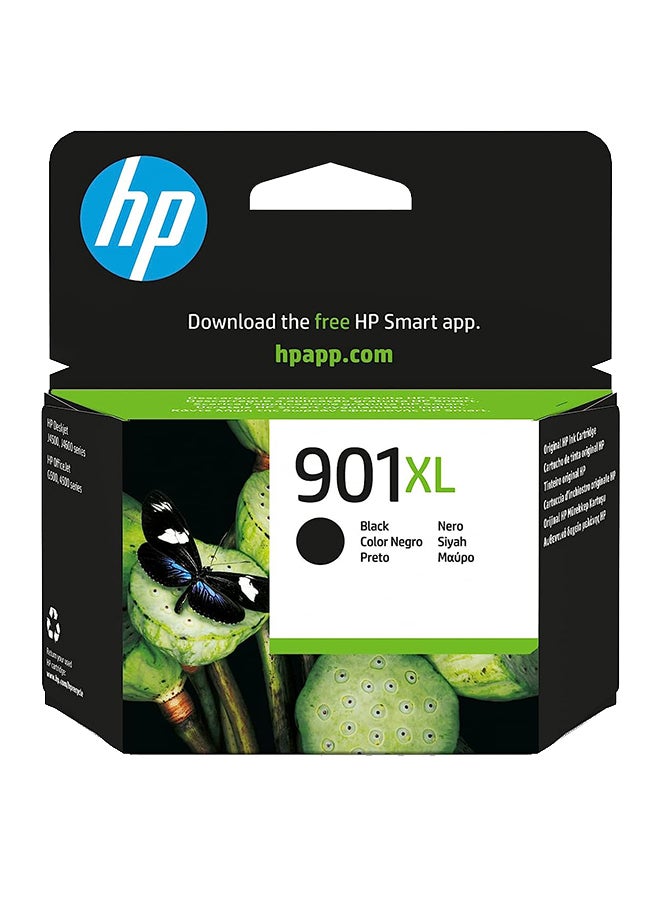 HP 901XL High Yield Original Ink Cartridge CC654A CC654AE Deskjet/PSC/Photosmart/Officejet/Digital Copier printers - Easy Mail Packaging - Foil Black - Image 1