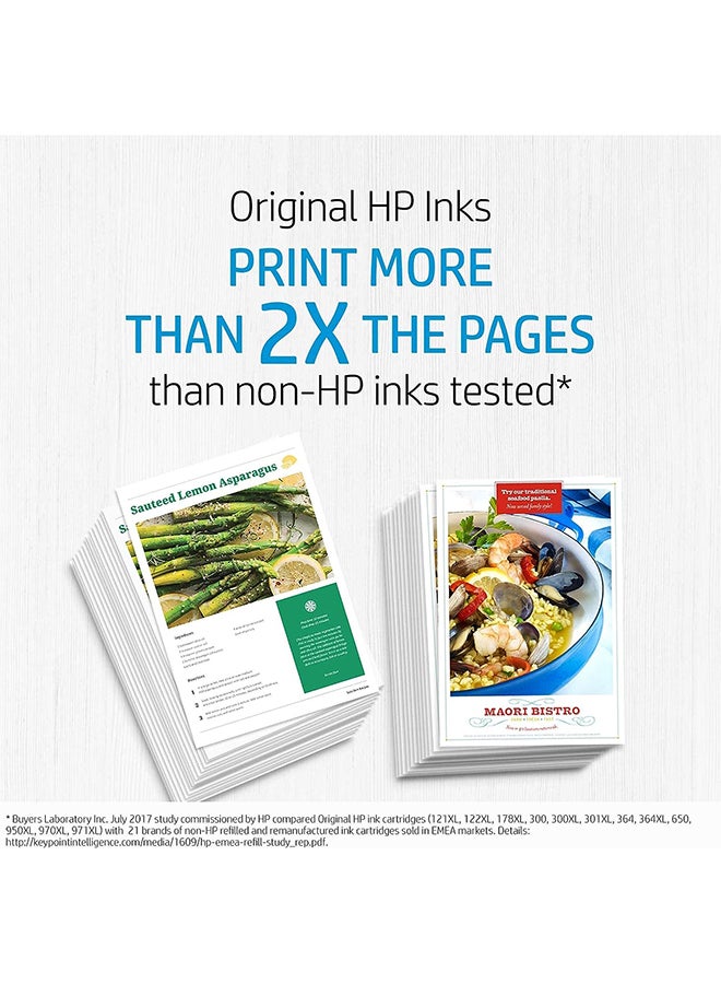 HP 727 300ml Original DesignJet Ink Cartridge B3P21A Yellow - Image 2