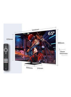 65 Inch QLED Gaming TV, IMAX Enhanced, HDR 10+, 144Hz VRR, HDMI 2.1, DtsHD, Dolby Vision IQ, AIP processor, AMD FreeSync Premium Pro And Cinema-Quality At Home 65C745 Black 65C745 Black - v1691211756/N53426078A_6