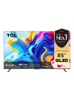 85 Inch QLED Smart TV, Dolby Vision Atmos, HDR 10+, 120Hz Game Accelerator, HDMI 2.1, DtsHD, AMD FreeSync With Gaming In Dol By Vision 85C645 Black