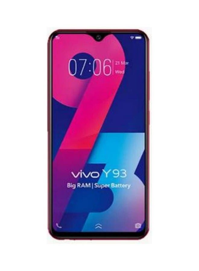 فيفو Y93 ثنائي الشريحة، أحمر، 6 جيجابايت رام، 128 جيجابايت، 4G LTE- الإصدار الدولي  - Image 2