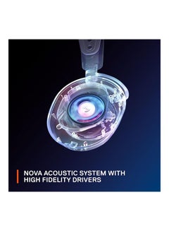 ستيل سيريز سماعة الألعاب اللاسلكية الجديدة متعددة المنصات Arctis Nova 4 من SteelSeries — صوت مكاني 360 درجة — لاسلكي عالي السرعة 2.4 جيجا هرتز — بطارية تدوم 36 ساعة — USB-C — ClearCast Gen 2 Mic — الكمبيوتر الشخصي، Playstation، Switch، Meta  - Image 4