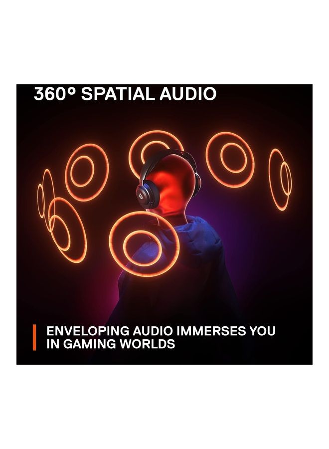 steelseries - SteelSeries New Arctis Nova 4 Wireless Multi-Platform Gaming Headset — 360° Spatial Audio— 2.4GHz High-Speed Wireless — 36 Hr Battery — USB-C — ClearCast Gen 2 Mic — PC, Playstation, Switch, Meta - Image 1