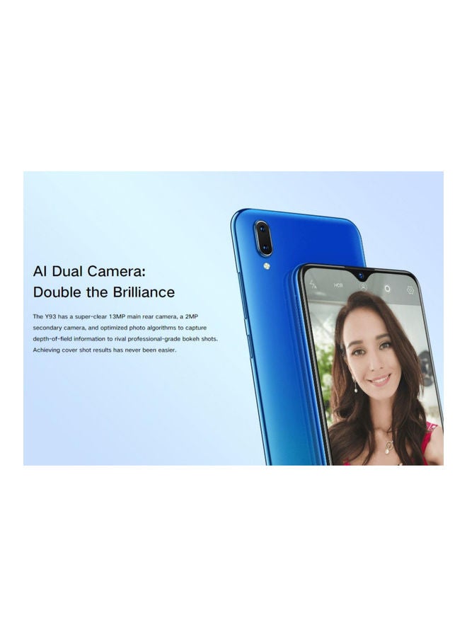 vivo - Y93 Dual SIM Ocean Blue 6GB RAM 128GB 4G LTE-International Version - Image 1
