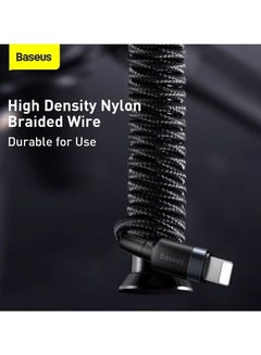 Baseus 1M USB C To Lightning 20W QC3.0 Power Delivery Nylon Braided Cable For Iphone 14 13 13 Pro 12 Pro Max 12 11 X XS XR 8 Plus iPad Black  - Image 3