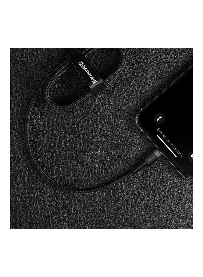 Baseus - 1M USB C To Lightning 20W QC3.0 Power Delivery Nylon Braided Cable For Iphone 14 13 13 Pro 12 Pro Max 12 11 X XS XR 8 Plus iPad Black - Image 1