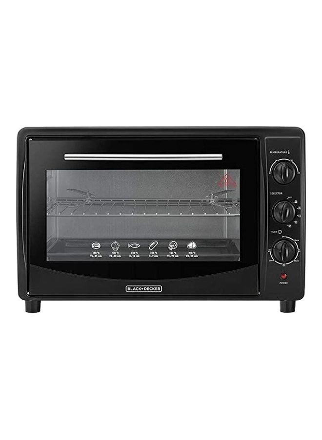 BLACK+DECKER Toaster Oven with Double Glass Black 45Liters - Image 1