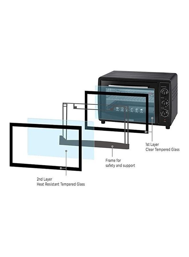BLACK+DECKER Toaster Oven with Double Glass Black 45Liters - Image 3