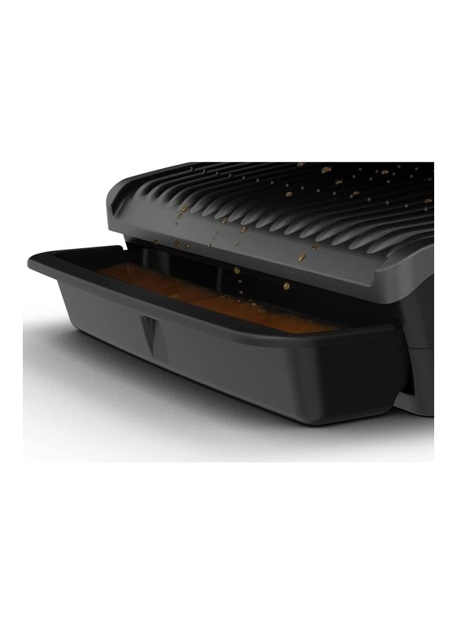 Tefal - Gc750D Optigrill Elite Contact Grill With Grill Boost Function Hamburger Press Indoor Electric Grill 12 Automatic Programs Intuitive Sensor Touch Display Stainless Steel 2000.0 W GC750D + W875 Black/Silver - Image 1