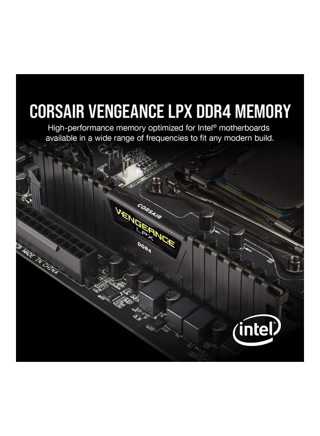 CORSAIR Vengeance LPX 32GB 2 x 16GB DDR4 3600 PC4-28800 C18 1.35V Desktop Memory - Black  - Image 2