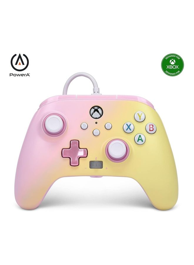 PowerA Enhanced Wired Controller for Xbox Series X|S – Pink Lemonade - Image 1