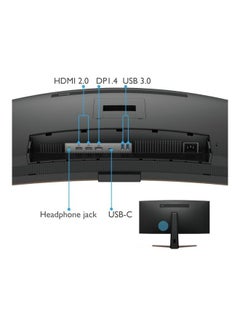 BenQ 38 inch Curved Monitor, WQHD+ IPS Display, 60Hz Refresh Rate, 4ms (GtG) Response Time, Super Resolution, HDRi, Flicker-Free Technology, Eye Reminder, Built-in Speaker | EW3880R Black  - Image 5