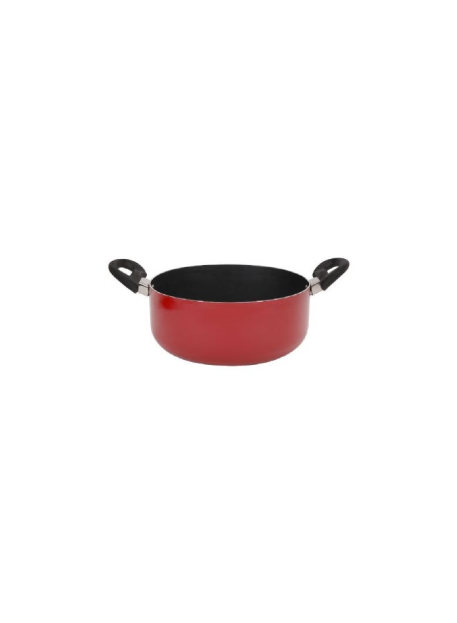 Royalford Royalford 7-Piece Non-Stick Press Aluminum Cookware Set Red 24-16-24cm  - Image 4