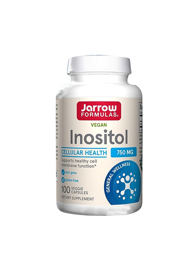 jarrow formulas Inositol Dietary Supplement - 100 Veggie Capsules  - Image 1