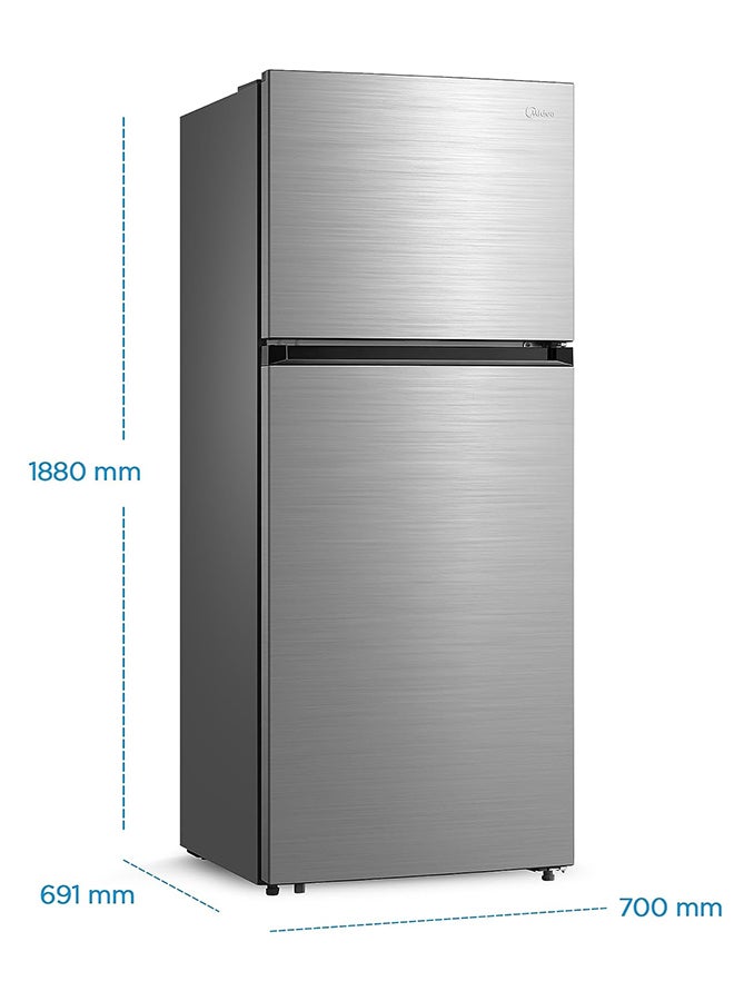 Midea - 645L Gross And 466L Net Capacity Top Mount Double Door Refrigerator, 2 Doors Frost Free Fridge Freezer With Smart Sensor And Humidity Control, Active-C Fresh, Multi-Air Flow MDRT645MTE46 Silver - Image 1