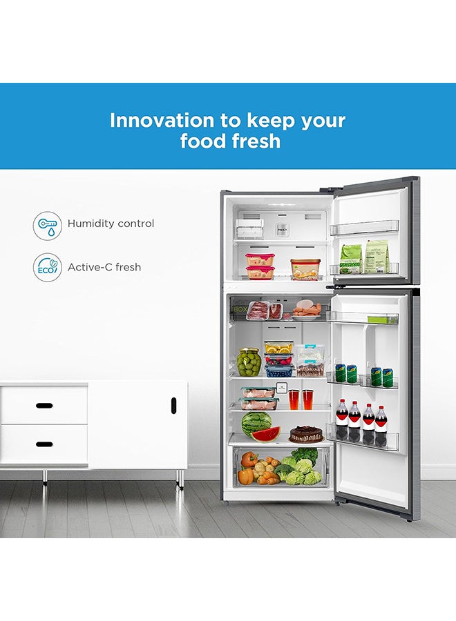 Midea - 645L Gross And 466L Net Capacity Top Mount Double Door Refrigerator, 2 Doors Frost Free Fridge Freezer With Smart Sensor And Humidity Control, Active-C Fresh, Multi-Air Flow MDRT645MTE46 Silver - Image 1