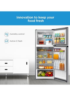 Midea 580L Gross And 416L Net Capacity Top Mount Double Door Refrigerator, 2 Doors Frost Free Fridge Freezer With Smart Sensor And Humidity Control, Active-C Fresh, Multi-Air Flow 605 kW MDRT580MTE46, MDRT580MTE46D Silver  - Image 3